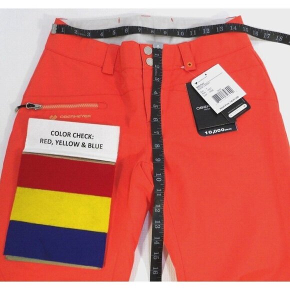 OBERMEYER Malta Pant Spritz red-ish orange snow ski pants women's size 4, NEW - Picture 2 of 9
